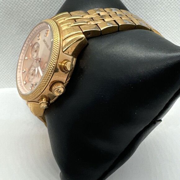 Michael Kors Ritz MK6077 Women\'s Rose Gold Analog Dial Quartz Wrist Watch JNA253